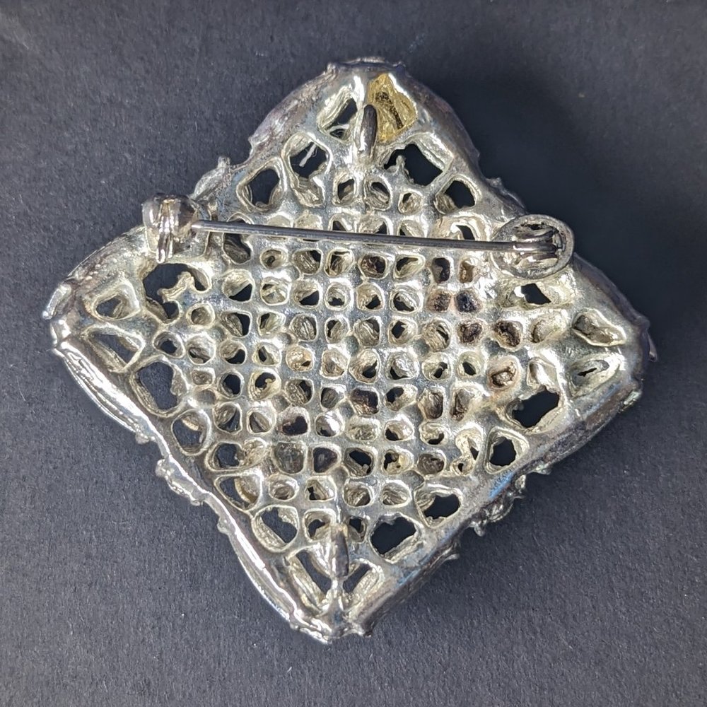 💜✨Vintage Sparkling Rhinestone Brooch Pin - Picture 2 of 4